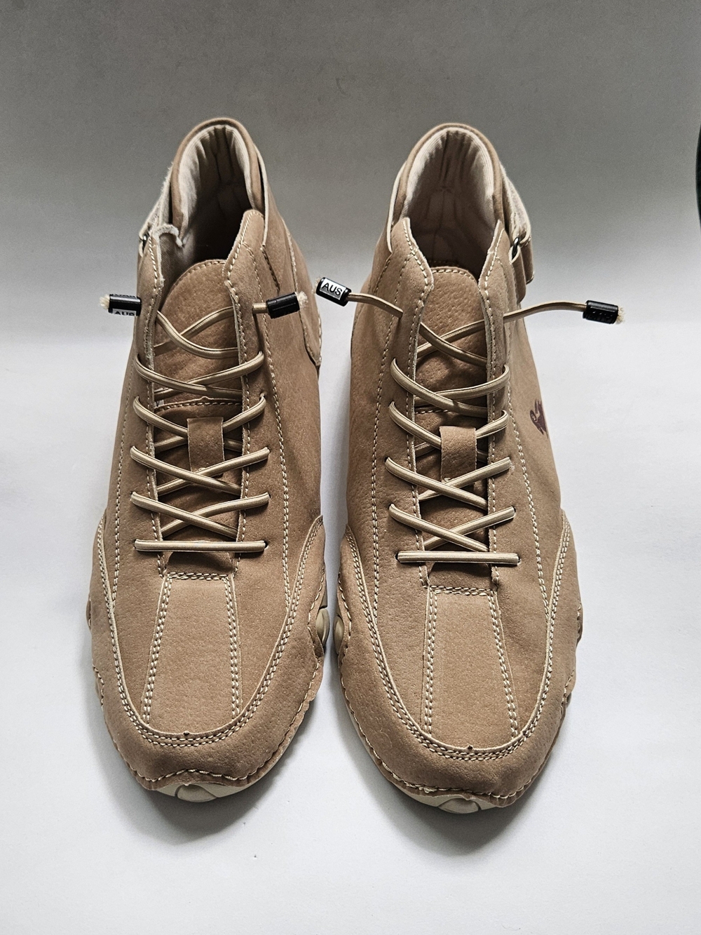 LDECK Australian Men's High Top US 9 EU 42  Beige Casual Lace-Up Sneakers
